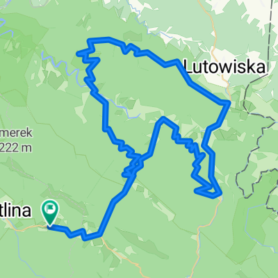 CAMPING "Górna Wetlinka" -&gt; Nasiczne -&gt; Rez. Hulskie -&gt;Stokówka Otryt -&gt; Smolnik -&gt; Pszczeliny -&gt; Dwernik -&gt; Nasicze -&gt; CAMPING "Górna W