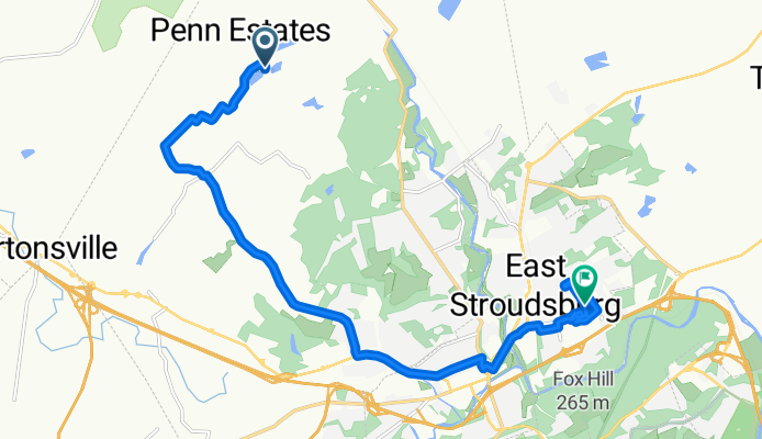 3282 Stonehenge Dr, East Stroudsburg to 335–339 Normal St, East Stroudsburg