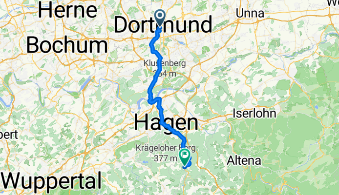 Langsame Fahrt in Hagen