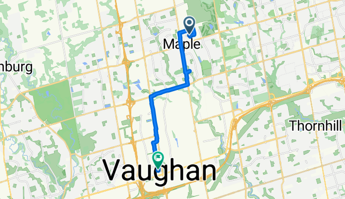 Relaxed route in Toronto