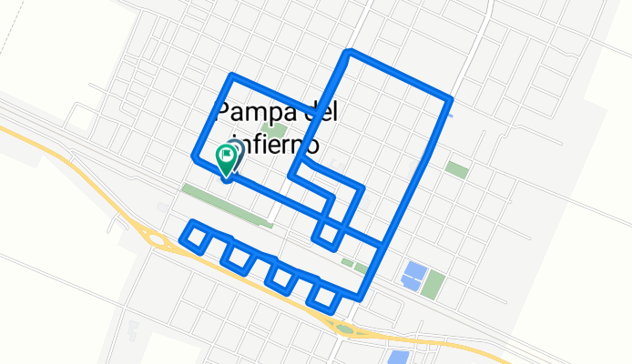 Moderate route in Almirante Brown