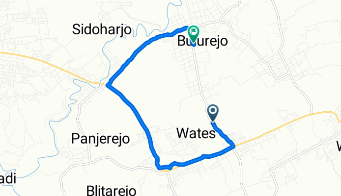 Jalan Lingkar Utara Pringsewu, Kecamatan Gading Rejo to Jalan Lingkar Utara Pringsewu, Kecamatan Gading Rejo