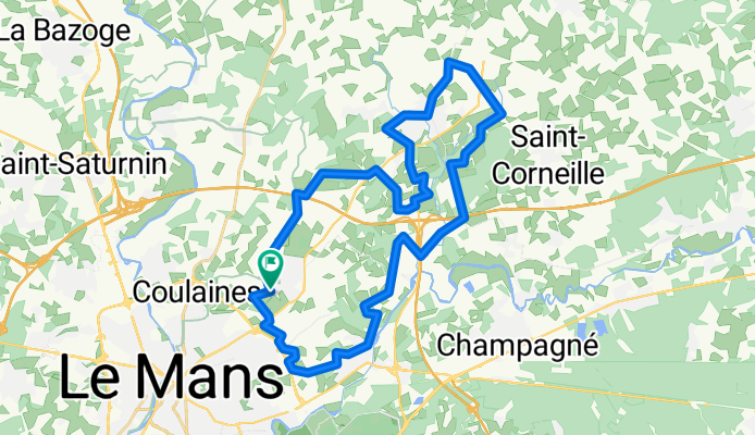 De Impasse des Sablons 10, Sargé-lès-le-Mans à Impasse des Sablons 10, Sargé-lès-le-Mans