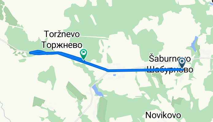 маршрут с Шабурново деревня, 21, Шеметовское