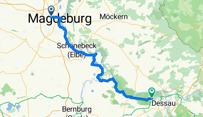 6. Etappe: Magdeburg - Großkünau