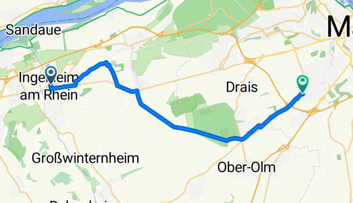 Drosselweg 20, Ingelheim am Rhein nach Eschenweg 28, Mainz