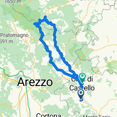 Da Via degli Armanni 10, Trestina a Viale Raffaele De Cesare 15, Città di Castello