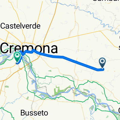 Supersonic route in Castelvetro Piacentino