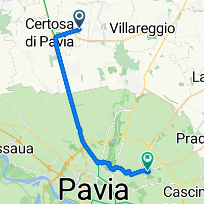Relaxed route in Pavia