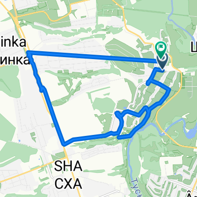 От Смородиновая улица 82, Курск до Братская улица 15, Курск