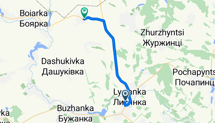 Маршрут в Р-64, Писарівка