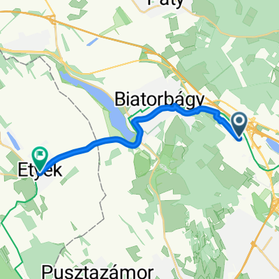 Iharos utca, Törökbálint to Óvoda utca 2., Etyek