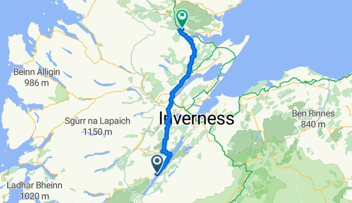 Loch Ness YH to Bonar Bridge