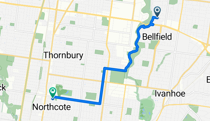 Tobruk Avenue 62, Heidelberg West to Balgonie Place 44, Northcote