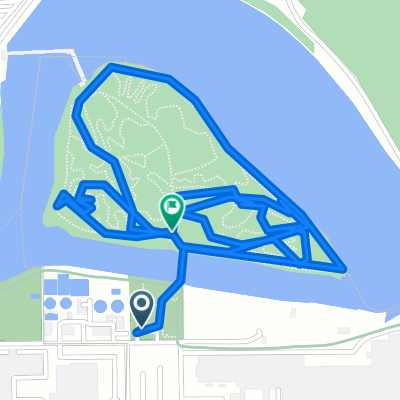 Route from 123–157 First Ave, Moline