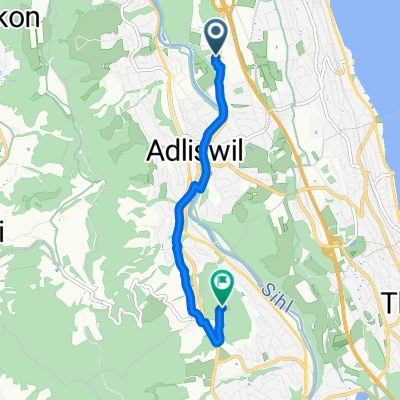 Zürichstrasse 75A, Adliswil to Orellistrasse, Langnau am Albis