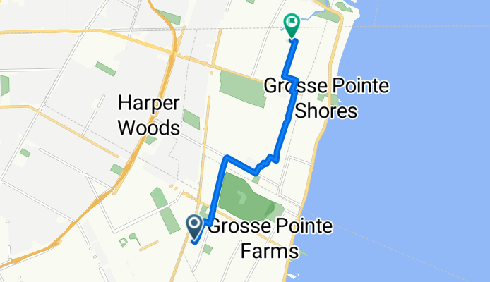 451 Manor Ave, Grosse Pointe Farms to 902 Woods Ln, Grosse Pointe Woods