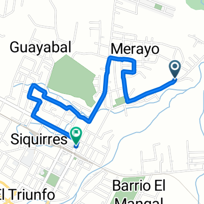 De Diagonal 11, Siquirres a Calle Central, Siquirres