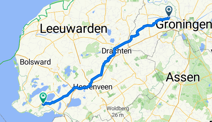 Baron Lewe van Aduardsingel 15 to Rûchhústerwei 18, Ruigahuizen