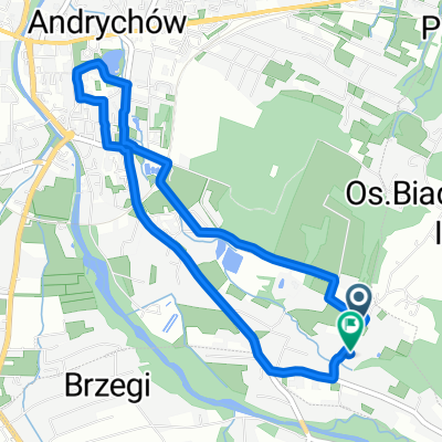 Restful route in Andrychów