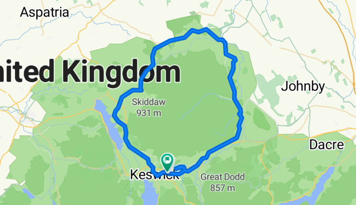 Round Skiddaw loop 16 JUN 2020