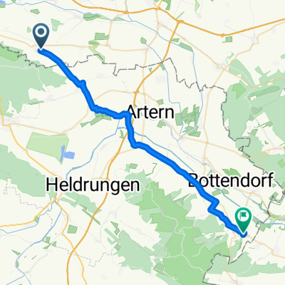 Neue Siedlung 33, Kelbra (Kyffhäuser) nach Am Anger 19, Wiehe