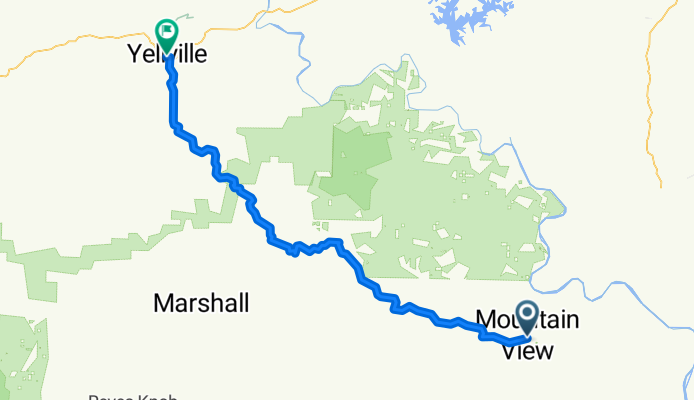 Mountain View to Yellville