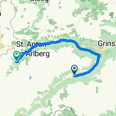 Starzental Arlberg kerékpárút