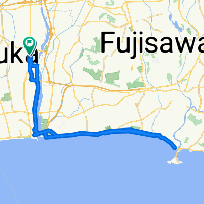 Restful route in Hiratsuka-Shi