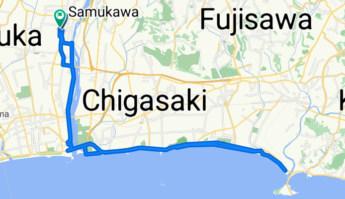 Restful route in Hiratsuka-Shi