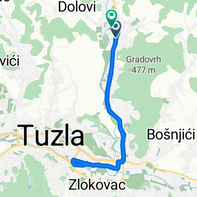 Veljka Lukića Kurjaka, Tuzla to Veljka Lukića Kurjaka, Tuzla