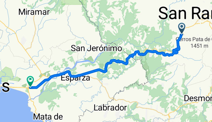 De Pan American Highway a 17, El Roble