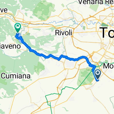 Da Viale Antonio Gramsci 10, Garino a Via Monte Pirchiriano, Avigliana