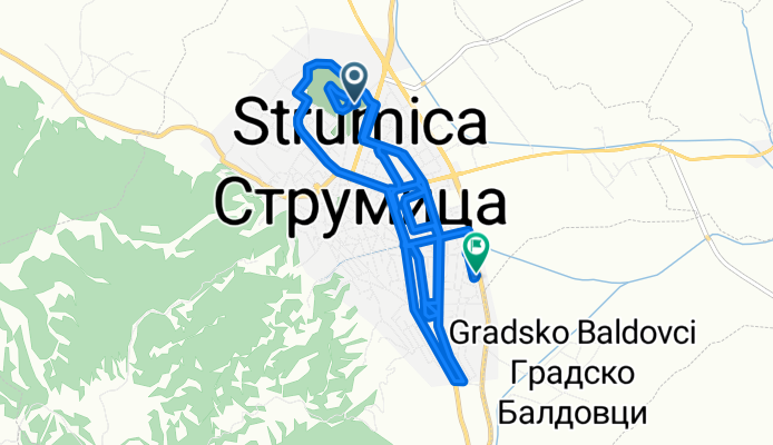 Sporty route in Strumitsa
