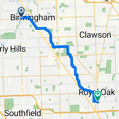 752 Willits St, Birmingham to 855 S Main St, Royal Oak