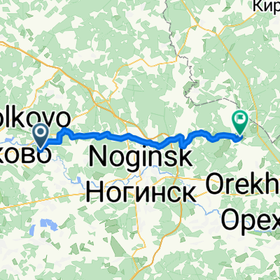 От Hабережная улица 17, Свердловский до Unnamed Road, Васютино