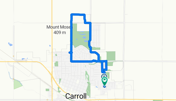 Moderate route in Carroll