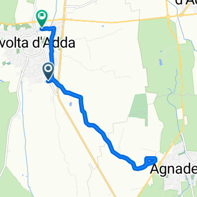 Giro a velocità lenta in Rivolta d'Adda