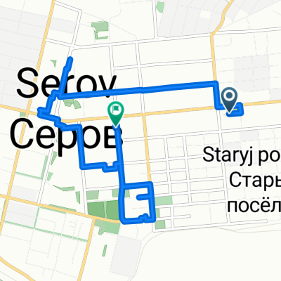 От улица Ленина дом 160, Серов до улица Льва Толстого 17, Серов