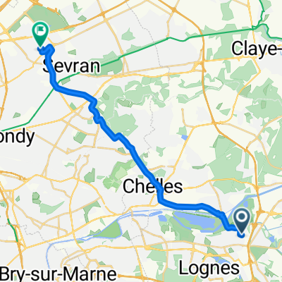 De Allée de la Frambourg 14, Torcy à Rue des Érables 8, Aulnay-sous-Bois