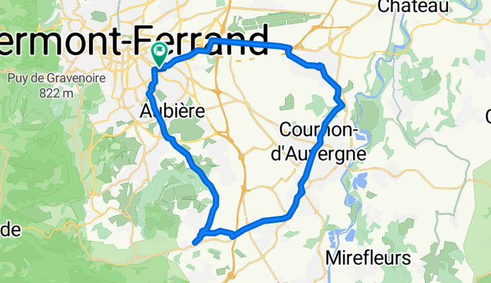 De Allée Traversière 30, Clermont-Ferrand à Allée Traversière 30, Clermont-Ferrand