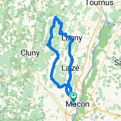 68 km - 900 m Péronne Lugny Pistole Blanot Azé Verzé Hurigny
