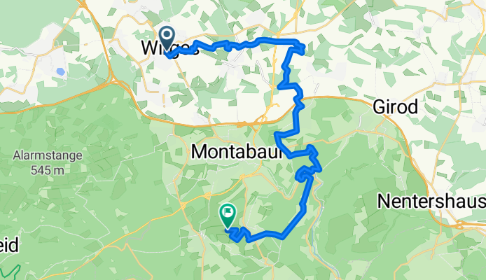 Moderate route in Wirges