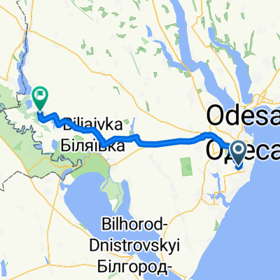 От проспект Небесної Сотні 10Б, Одеса до вулиця Івана Ротти 49, Троїцьке