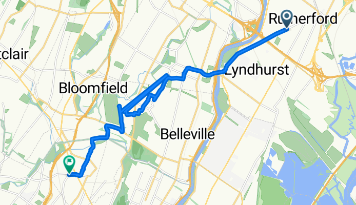 Park Avenue 282, Rutherford to Watsessing Avenue 91, Bloomfield