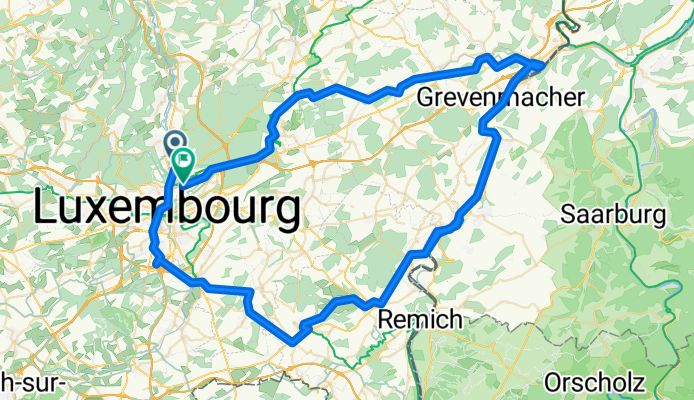 Rue Chingiz T. Aitmatov 5, Luxembourg to Rue des Maraîchers 47, Luxembourg