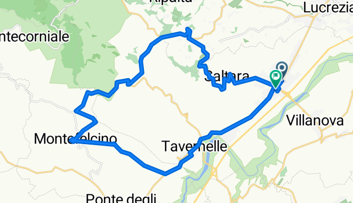 Da Via Flaminia 174, Calcinelli a Via Flaminia 258, Colli al Metauro