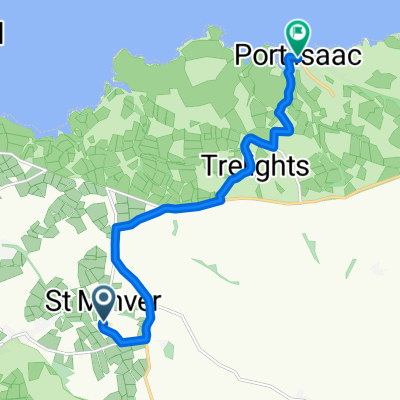 Route to 32 New Road, Port Isaac