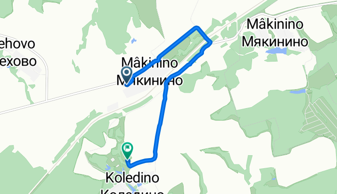 Спокойный маршрут в Коледино