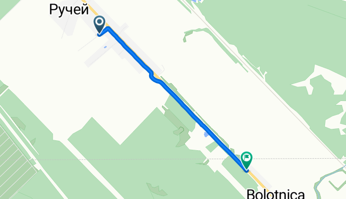 От Прогонная 5 до Московское шоссе 33, Болотница